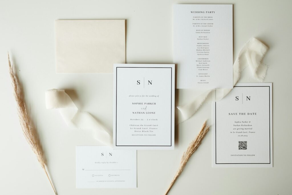 Save the Date Karte neben Kalender als Vorstufe für den Hochzeitseinladung Text